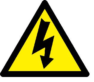 Elektrik Tehlikesi Sembolünün Görseli